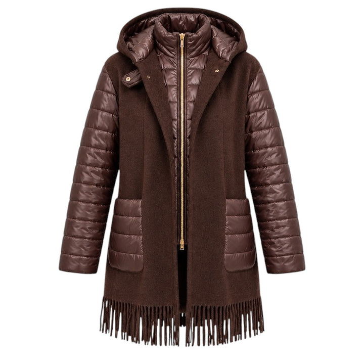 Herno women’s hooded jacket brown — product front view