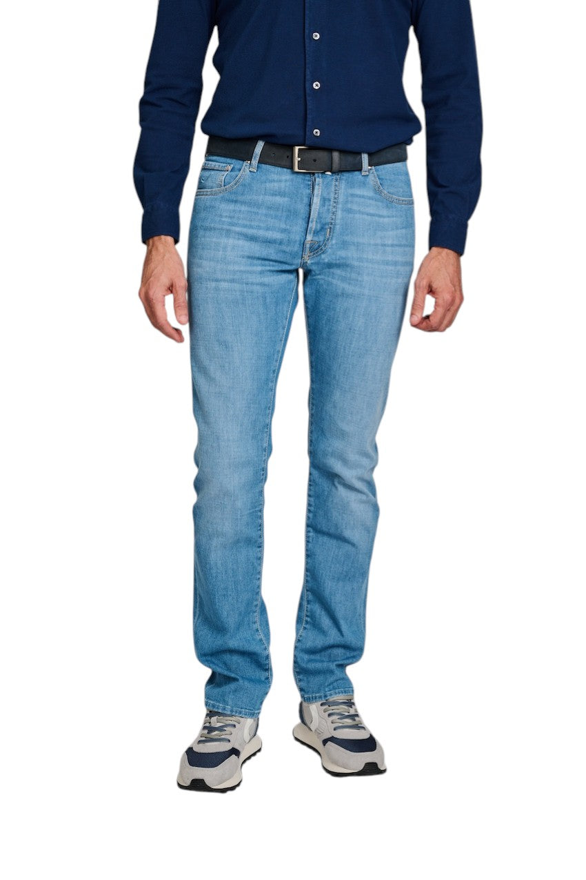 Jacob Cohen Men jeans heren licht blauw Slim fit Bard JUM_QM004 078 S2851 V1 300D