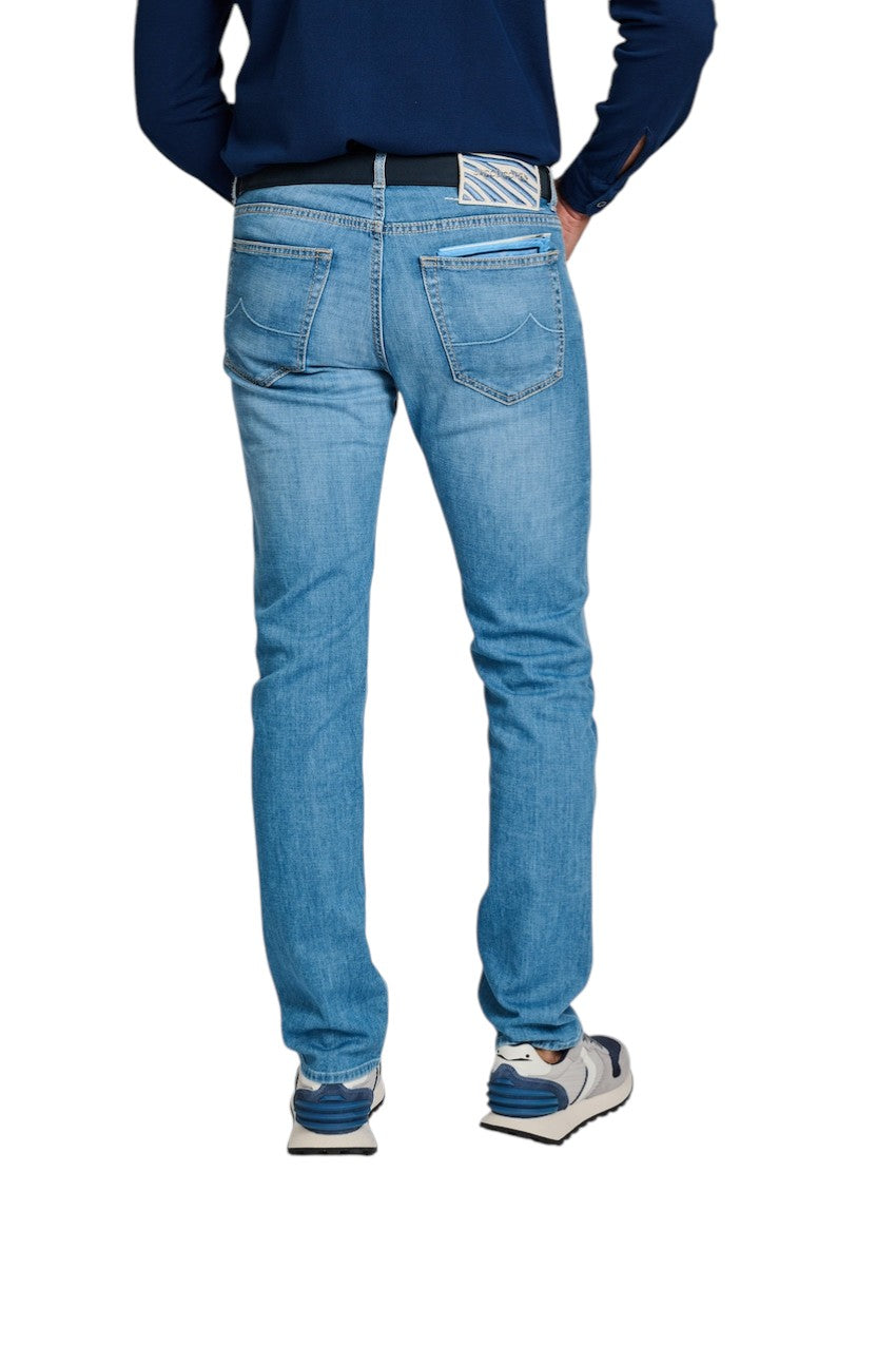 Jacob Cohen Men jeans heren licht blauw Slim fit Bard JUM_QM004 078 S2851 V1 300D