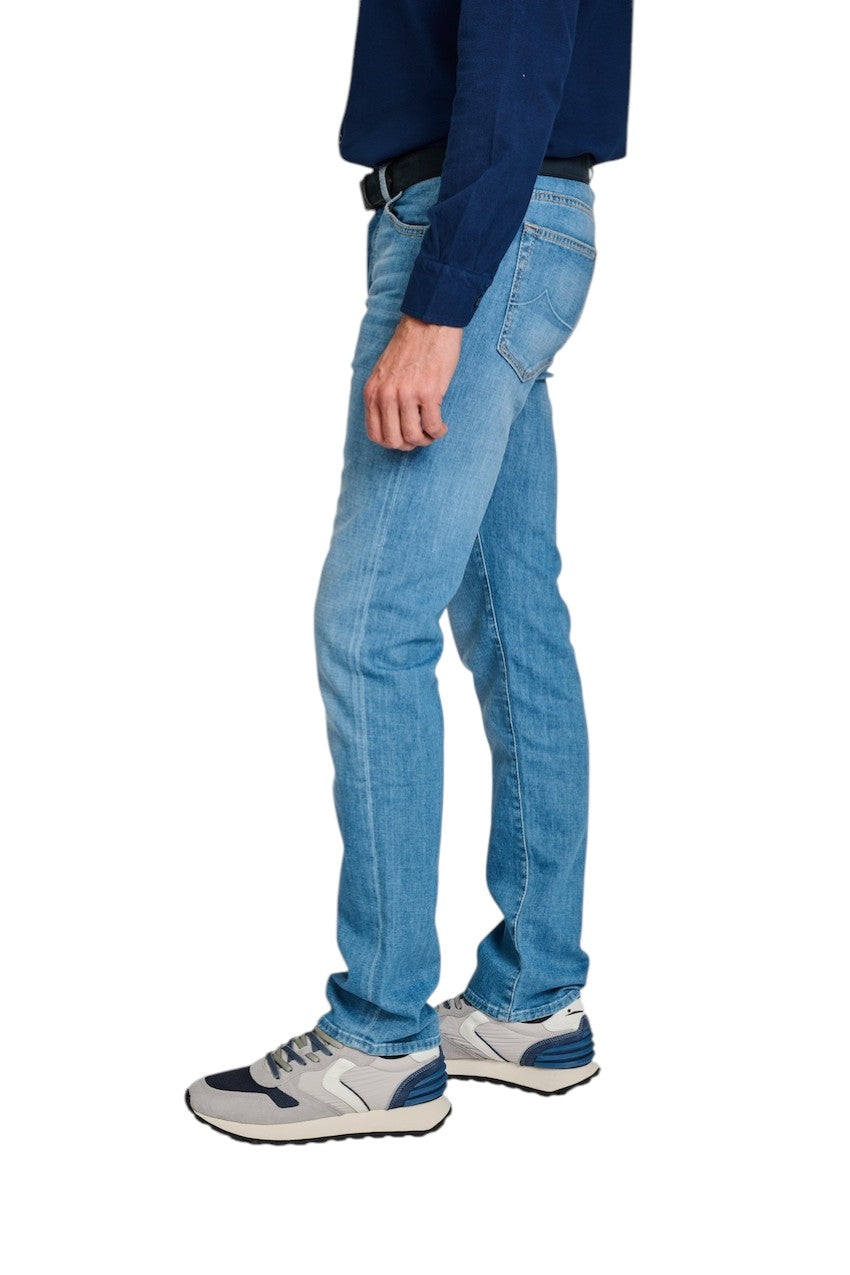 Jacob Cohen Men jeans heren licht blauw Slim fit Bard JUM_QM004 078 S2851 V1 300D