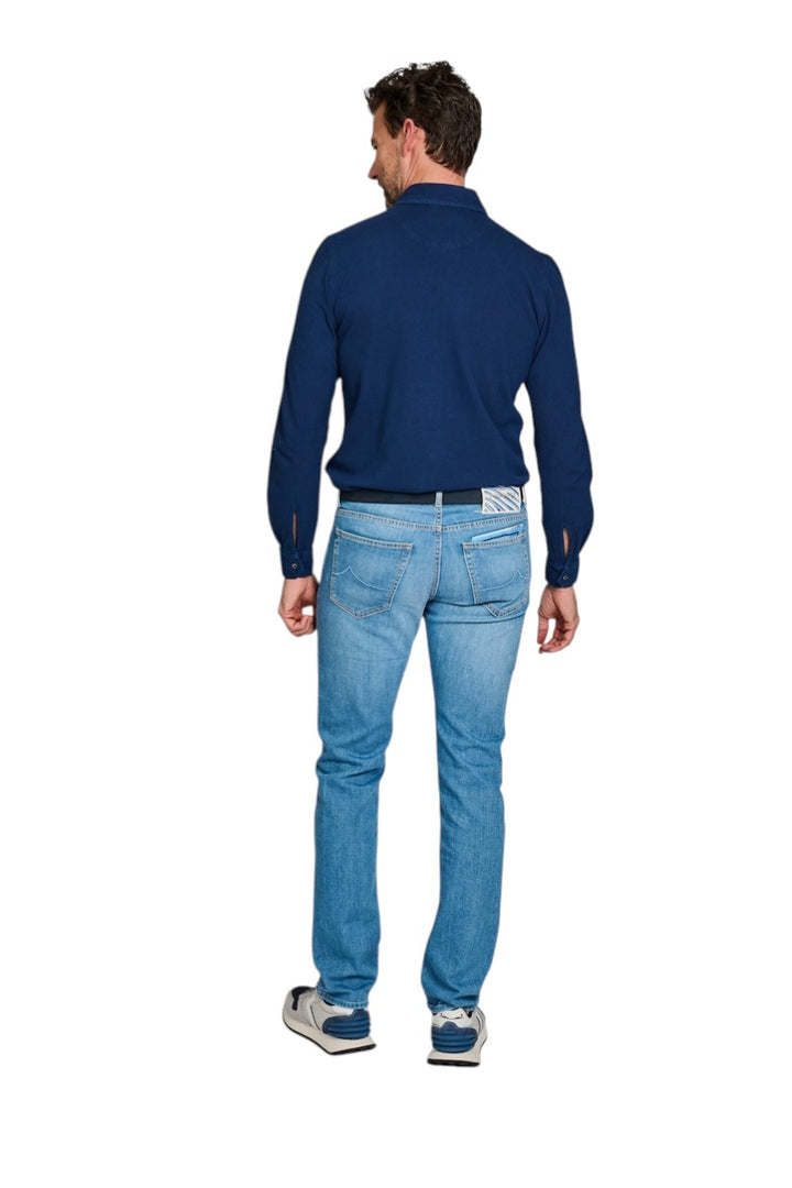 Jacob Cohen Men jeans heren licht blauw Slim fit Bard JUM_QM004 078 S2851 V1 300D
