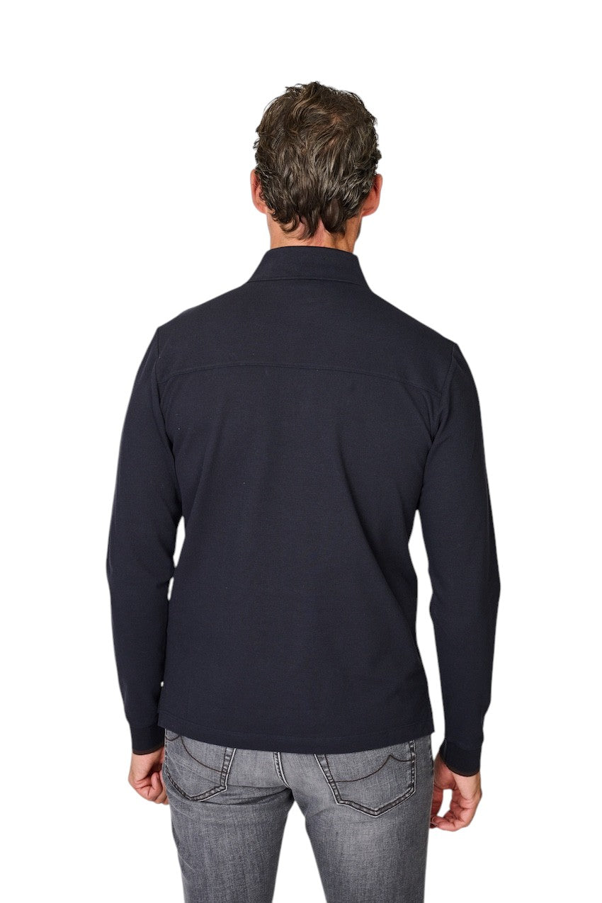 Jacob Cohen Men polo shirt lange mouwen heren marine JUM_80036 001 M4565 Y99