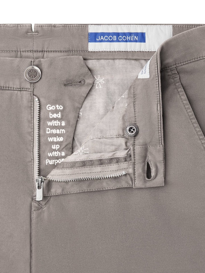 Jacob Cohen Men sportieve broek heren licht grijs Bobby S3756 TR A79
