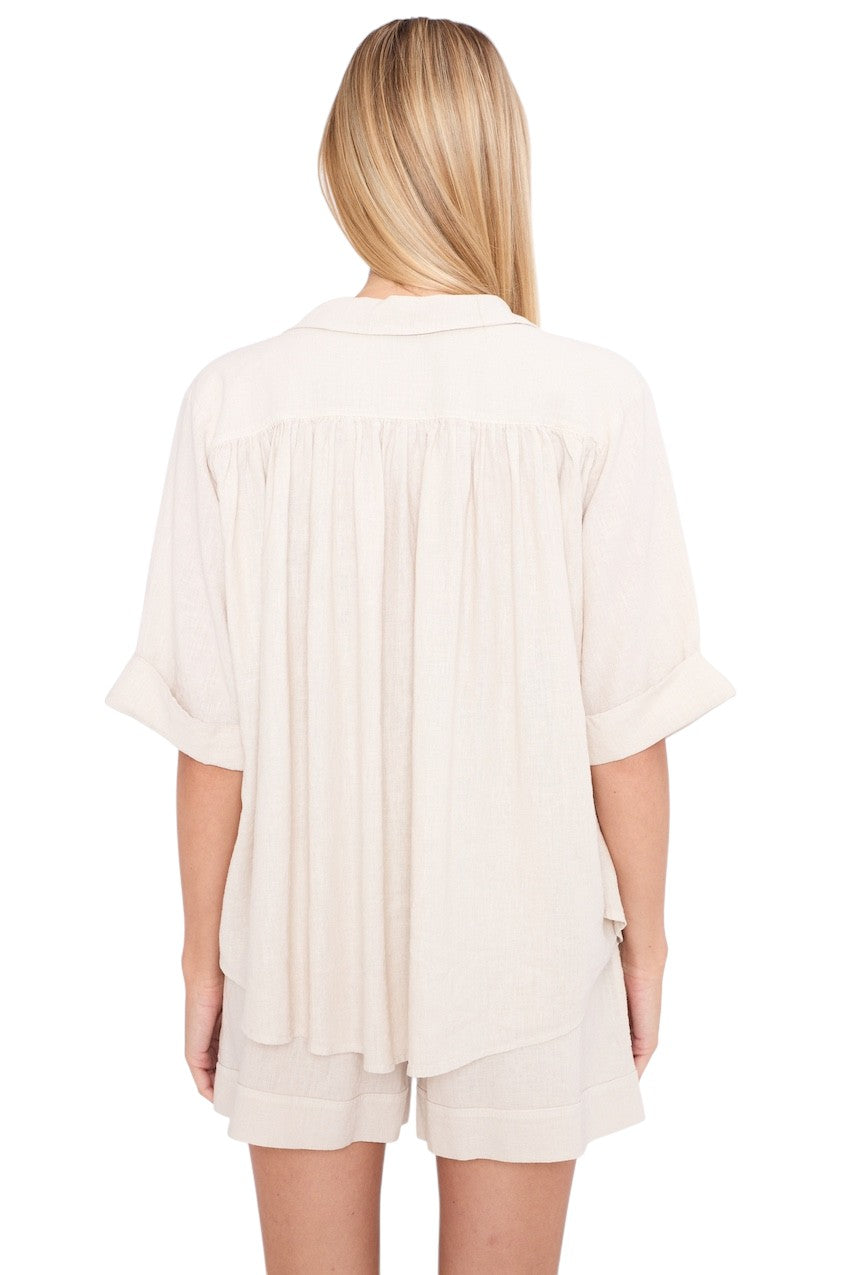 Jeff blouse dames beige Vanille 62