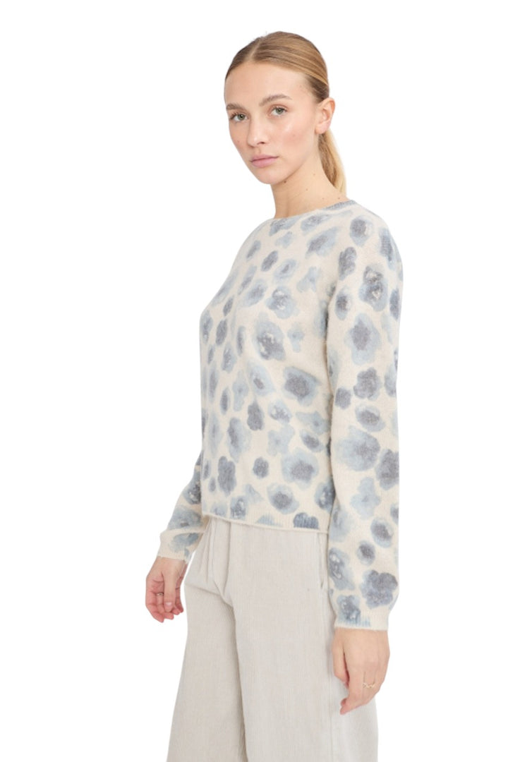 Jeff pull trui ronde hals dames blauw BARBIE 55