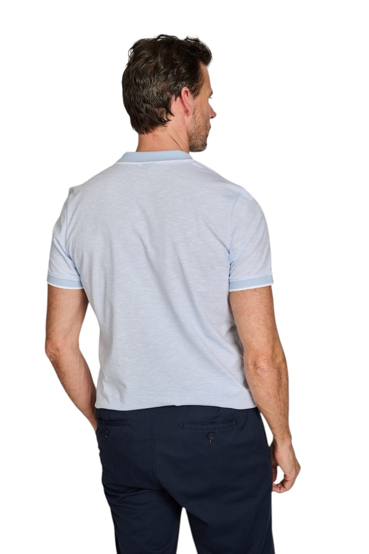 Joop polo shirt korte mouwen heren licht blauw Iwanito 10019270 00452