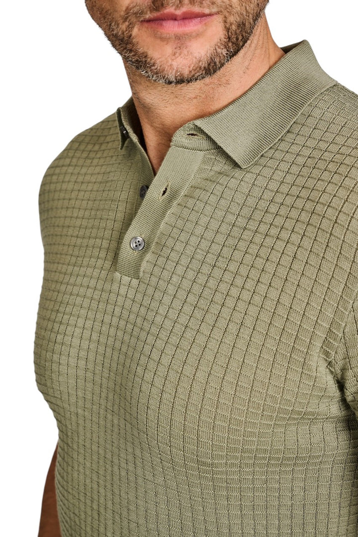 Joop polo shirt korte mouwen heren licht groen Vanceo 10100298 00320