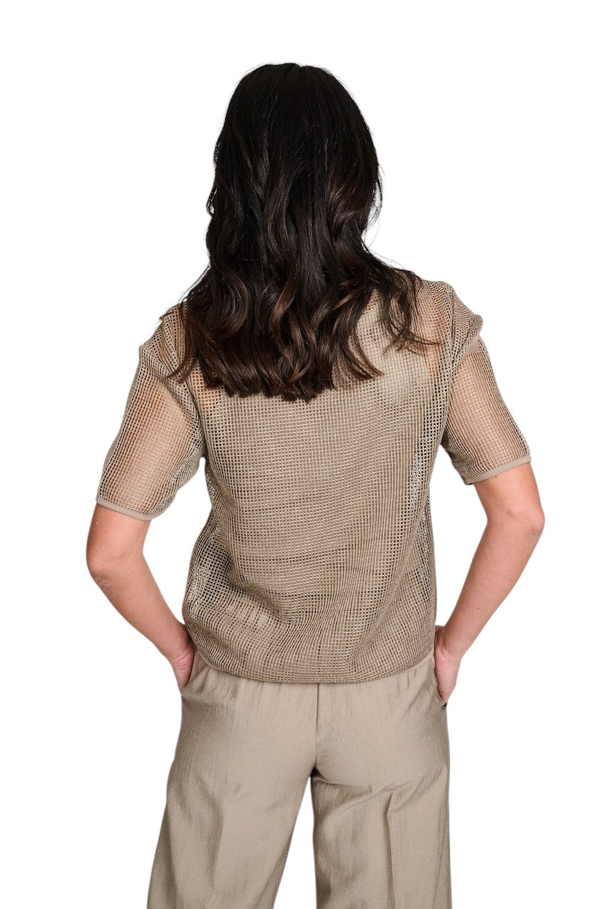 Margittes} T-Shirt Damen beige