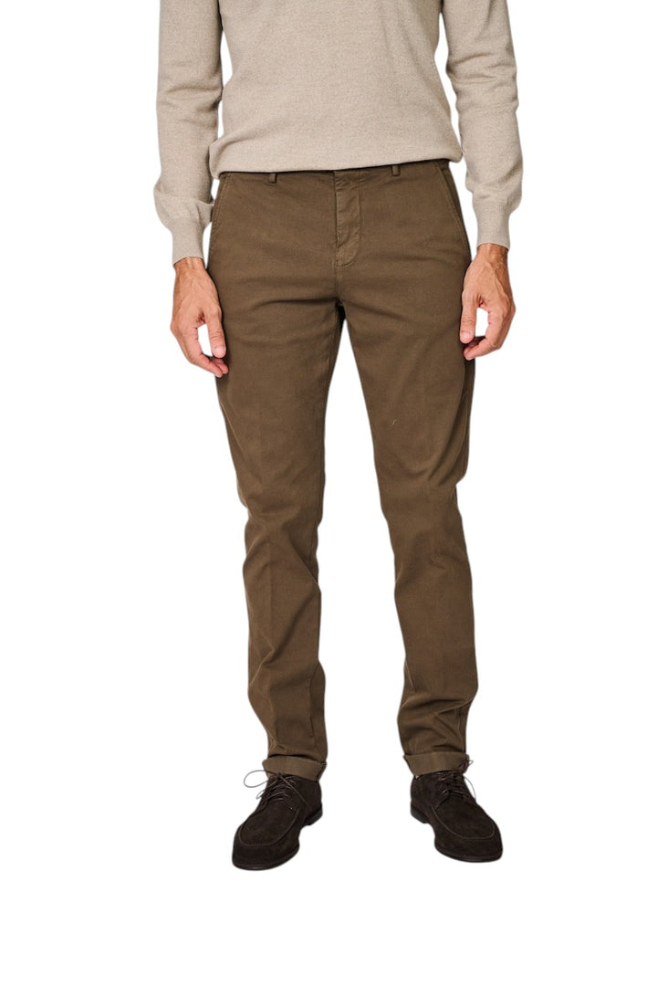 Mason'S Men sportieve broek heren bruin Torino Elegance