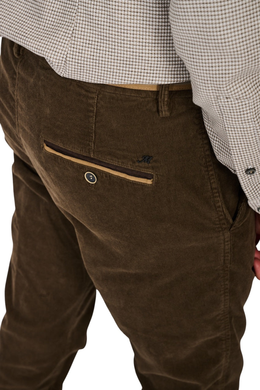 Mason'S Men sportieve broek heren bruin Torino Winter