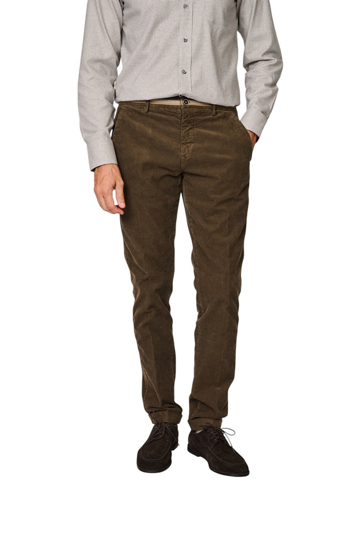 Mason'S Men sportieve broek heren bruin Torino Winter