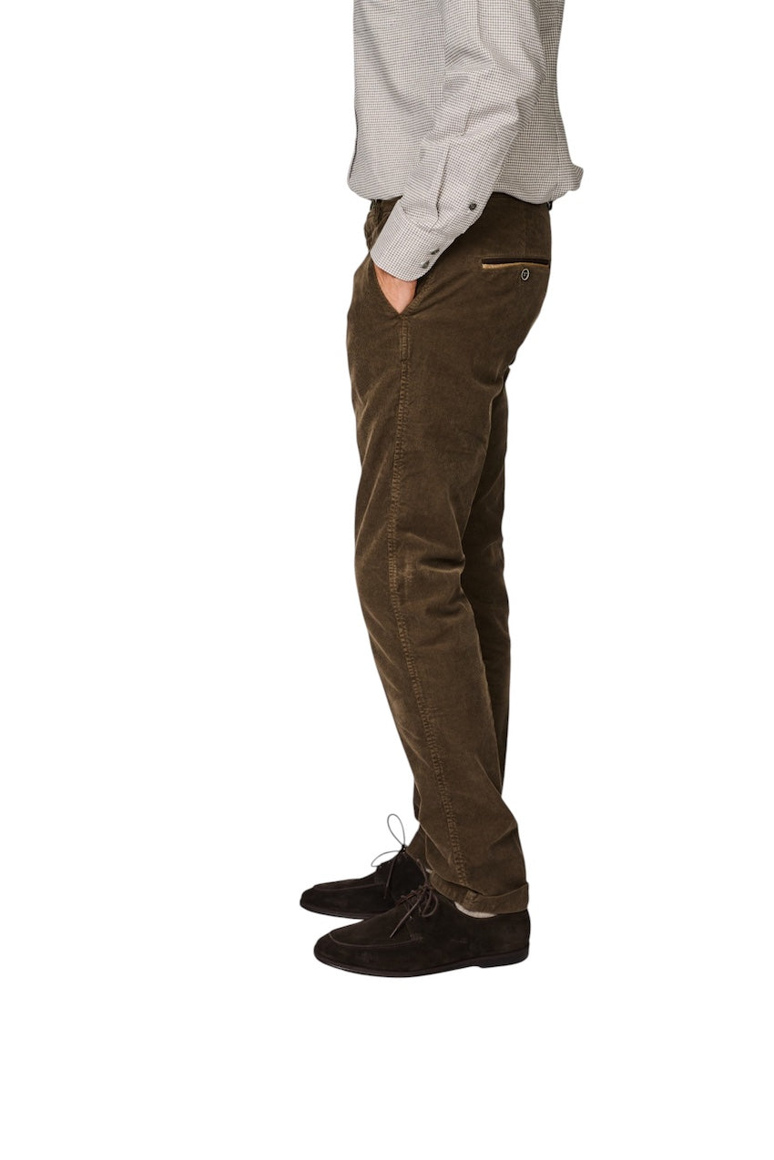 Mason'S Men sportieve broek heren bruin Torino Winter