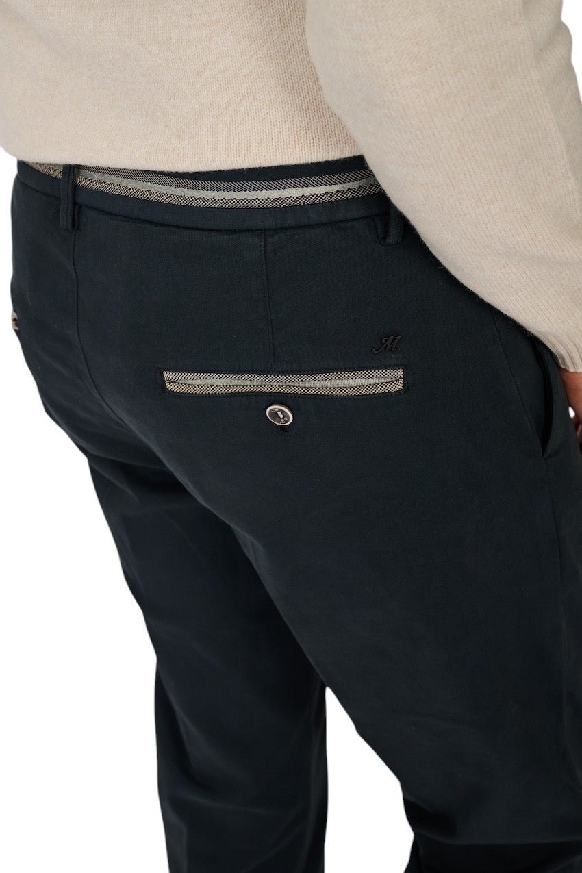 Mason'S Hommes pantalon de sport pour homme bleu marine Torino Elegance