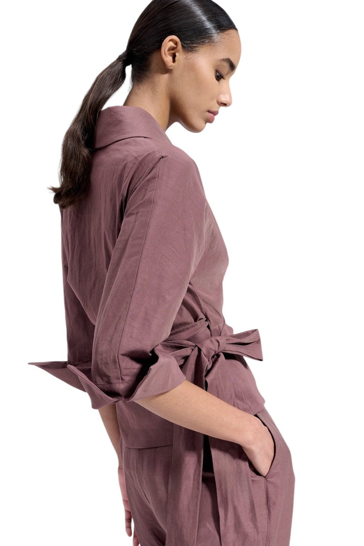 Natan Collection blouse dames bruin CORSE-N1CA02-232
