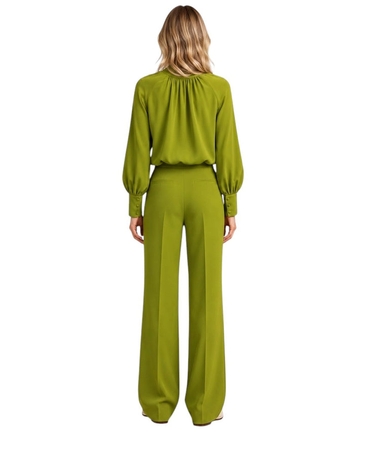 Natan Collection pantalon femme vert — vue de dos sur mannequin