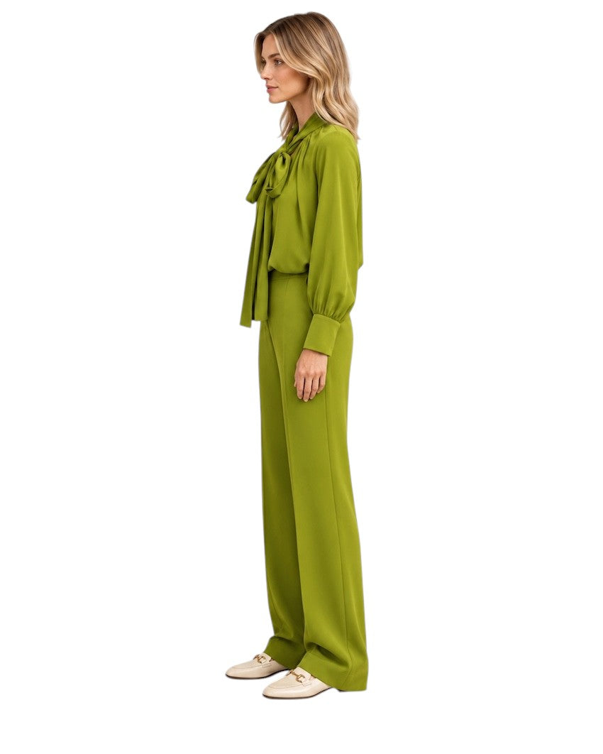 Natan Collection pantalon femme vert — vue de côté
