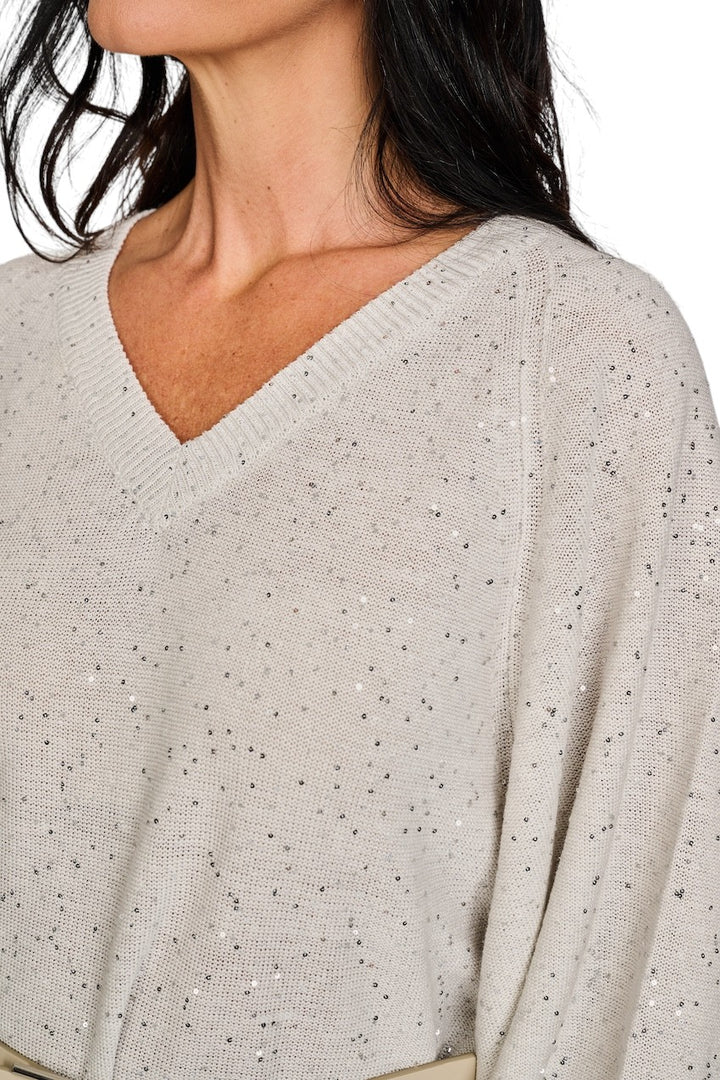 Panicale Cashmere kleedje dames licht grijs D380700AB 38D21A0911