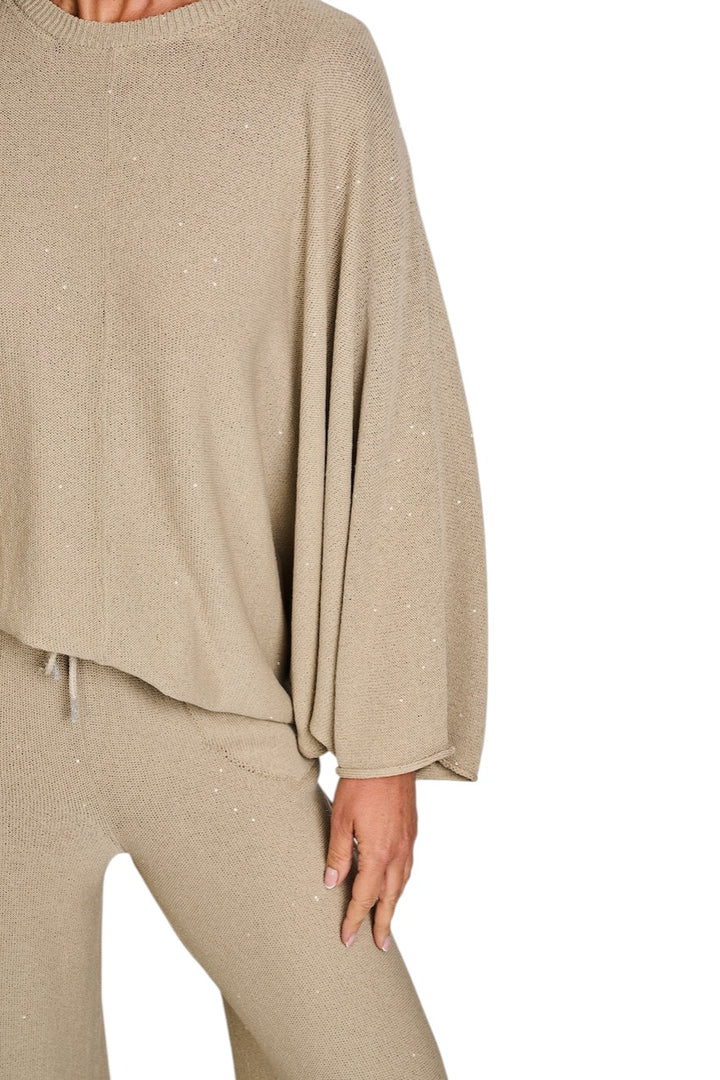 Panicale Cashmere poncho dames donker beige D380528P0 38D16 0270