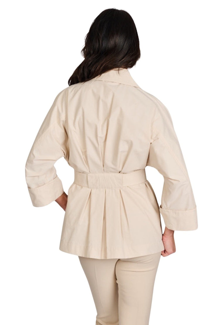 Peserico Mantel Jacke Damen ecru