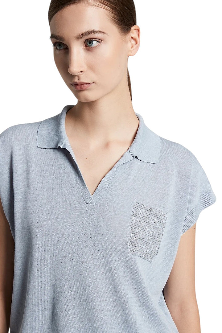 Peserico polo shirt dames ciel S99758F12 A9056 A85