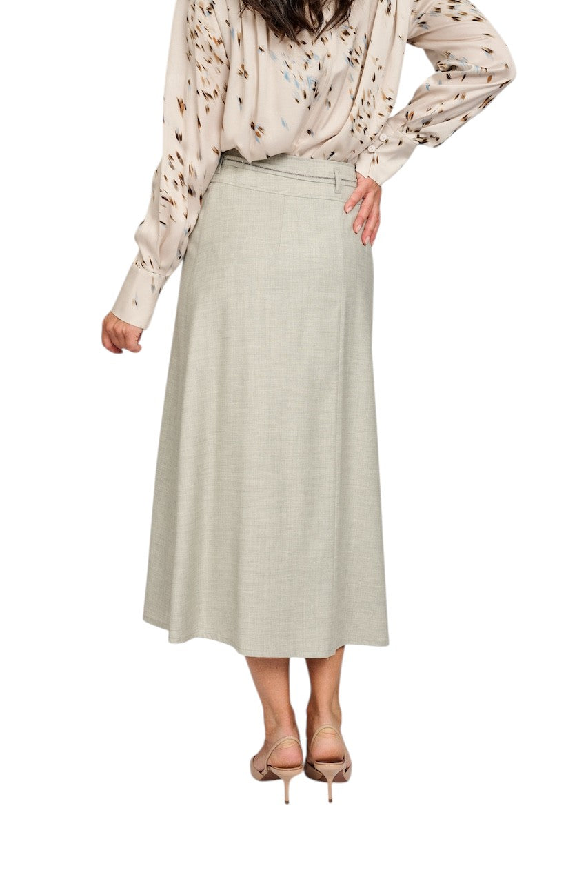 Peserico rok dames licht grijs A05785 06164 976