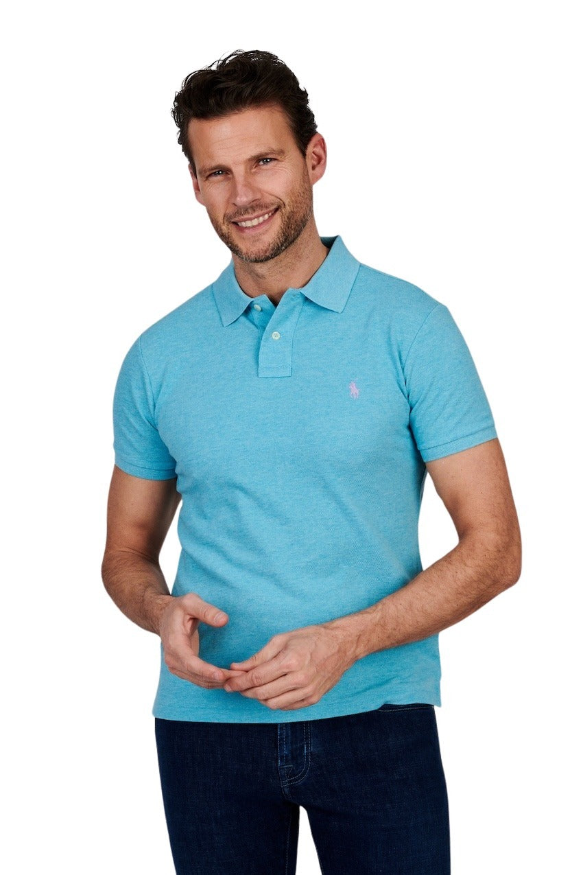 Polo Ralph Lauren Mænd Poloshirt korte ærmer turkis til mænd