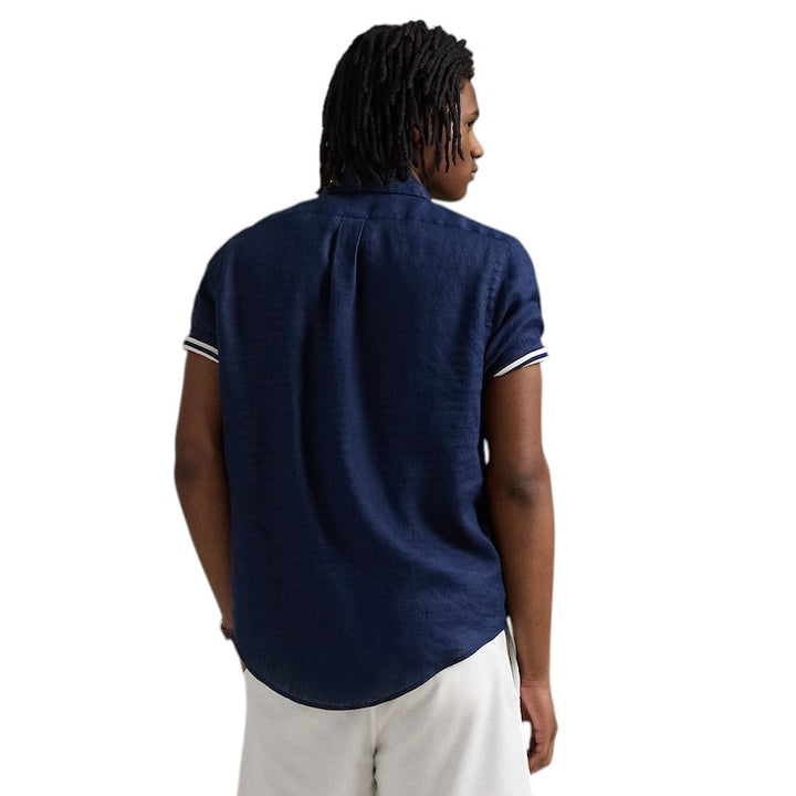 Polo Ralph Lauren Men hemd korte mouwen heren marine custom fit 710968912001