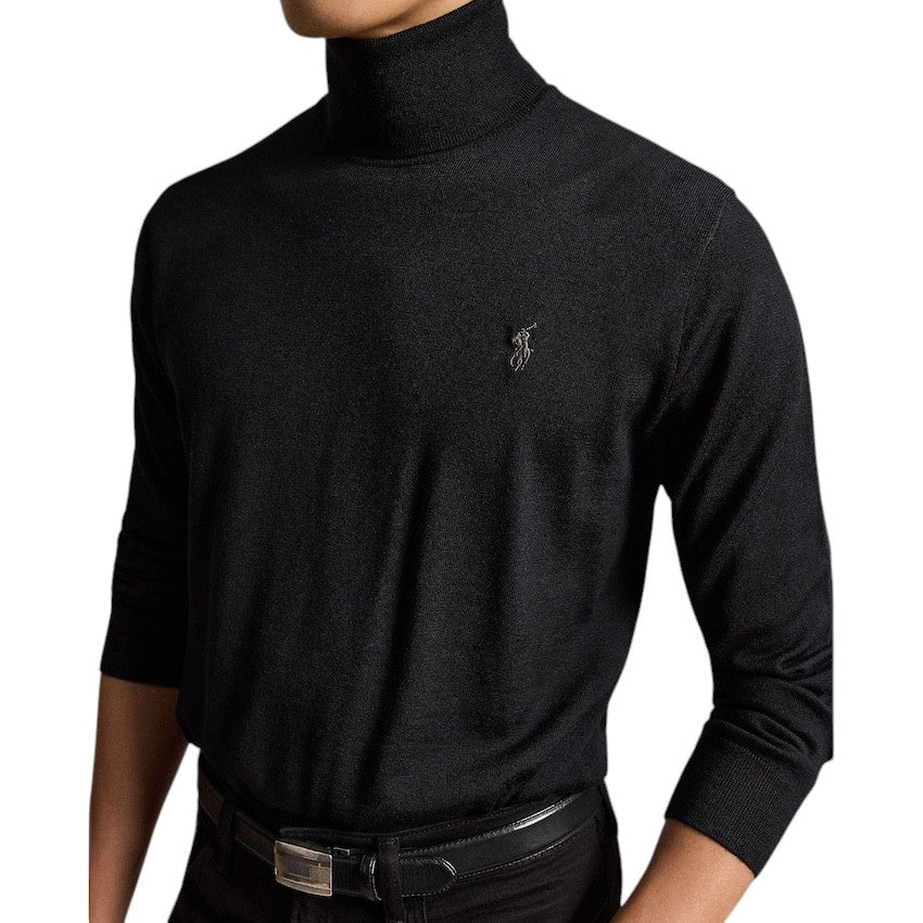 Polo Ralph Lauren Men pull trui rolkraag heren zwart 710946145002