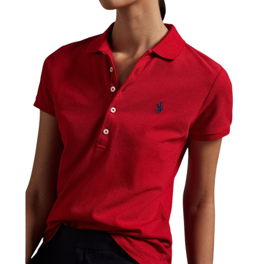 Polo Ralph Lauren Women polo shirt dames rood Slim 211870245004