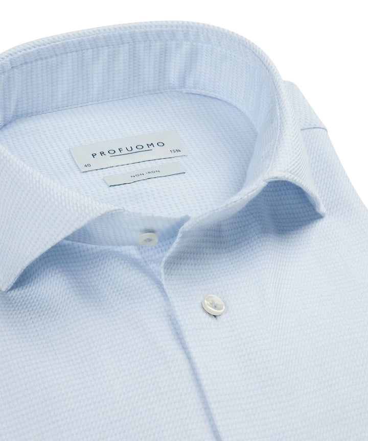 Profuomo hemd lange mouwen heren licht blauw PPWH30004A M1