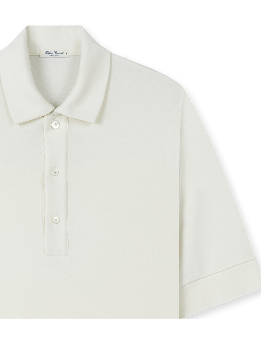 Stefan Brandt polo korte mouwen heren ecru Lim B LIM 3B 00.001 FR30.