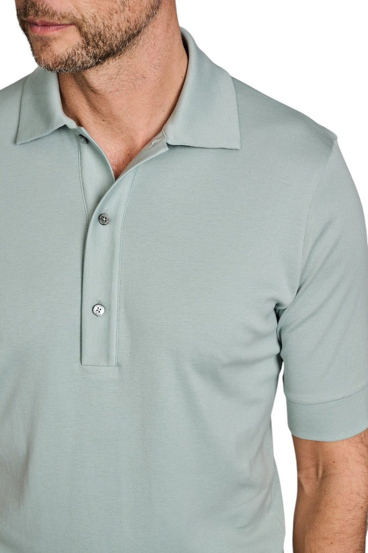Stefan Brandt polo shirt korte mouwen heren groen Lim 3B