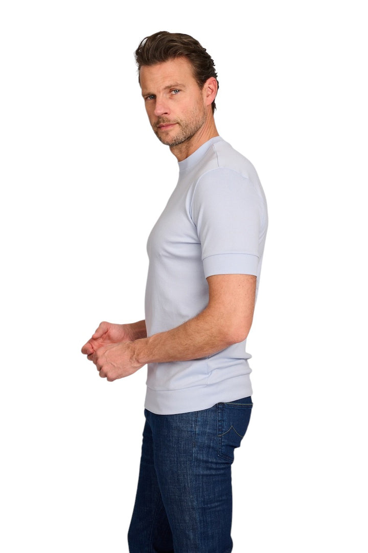 Stefan Brandt t-shirt korte mouwen heren licht blauw ELI B FR 30