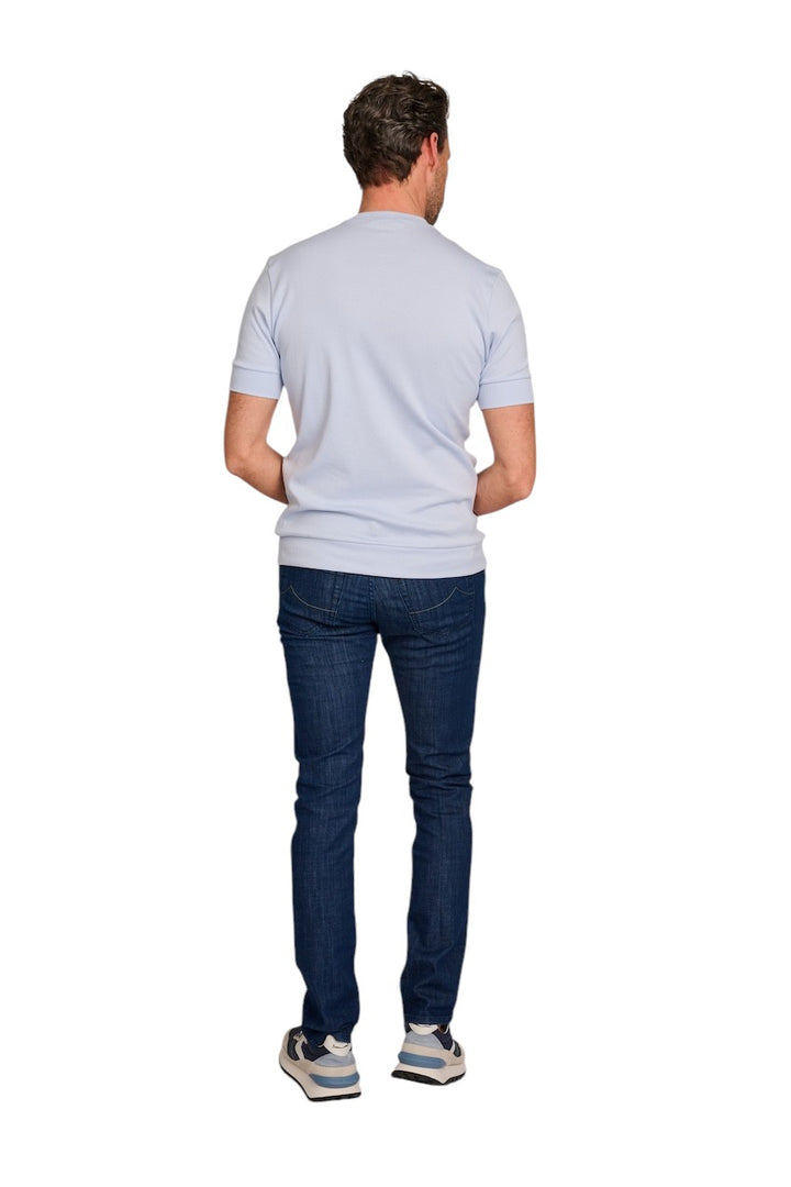 Stefan Brandt t-shirt korte mouwen heren licht blauw ELI B FR 30