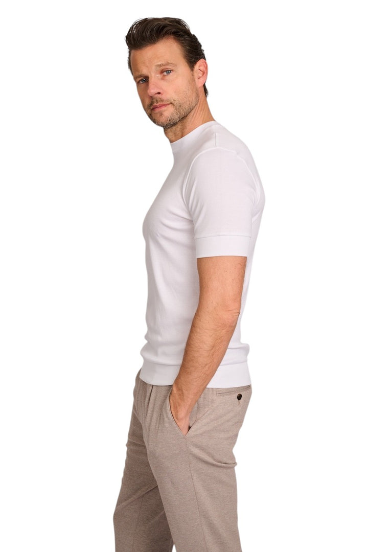 Stefan Brandt t-shirt korte mouwen heren wit ELI B FR 30
