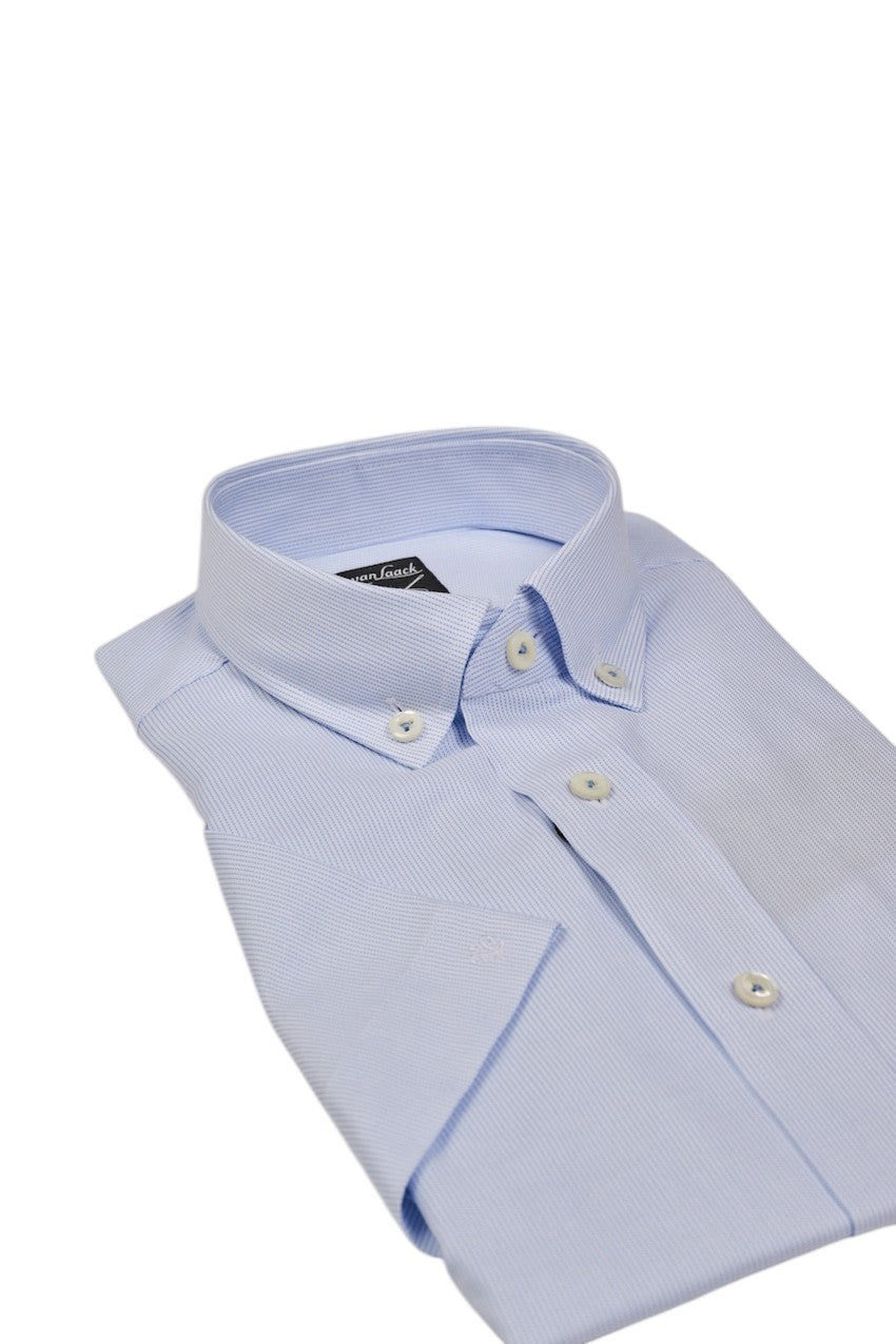 Van Laack Men hemd korte mouwen heren blauw Roy 161647 720 ROY-S-TF