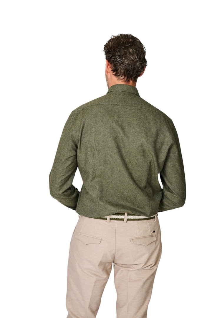 Van Laack Men hemd lange mouwen heren khaki Roy-TFK 150456 975