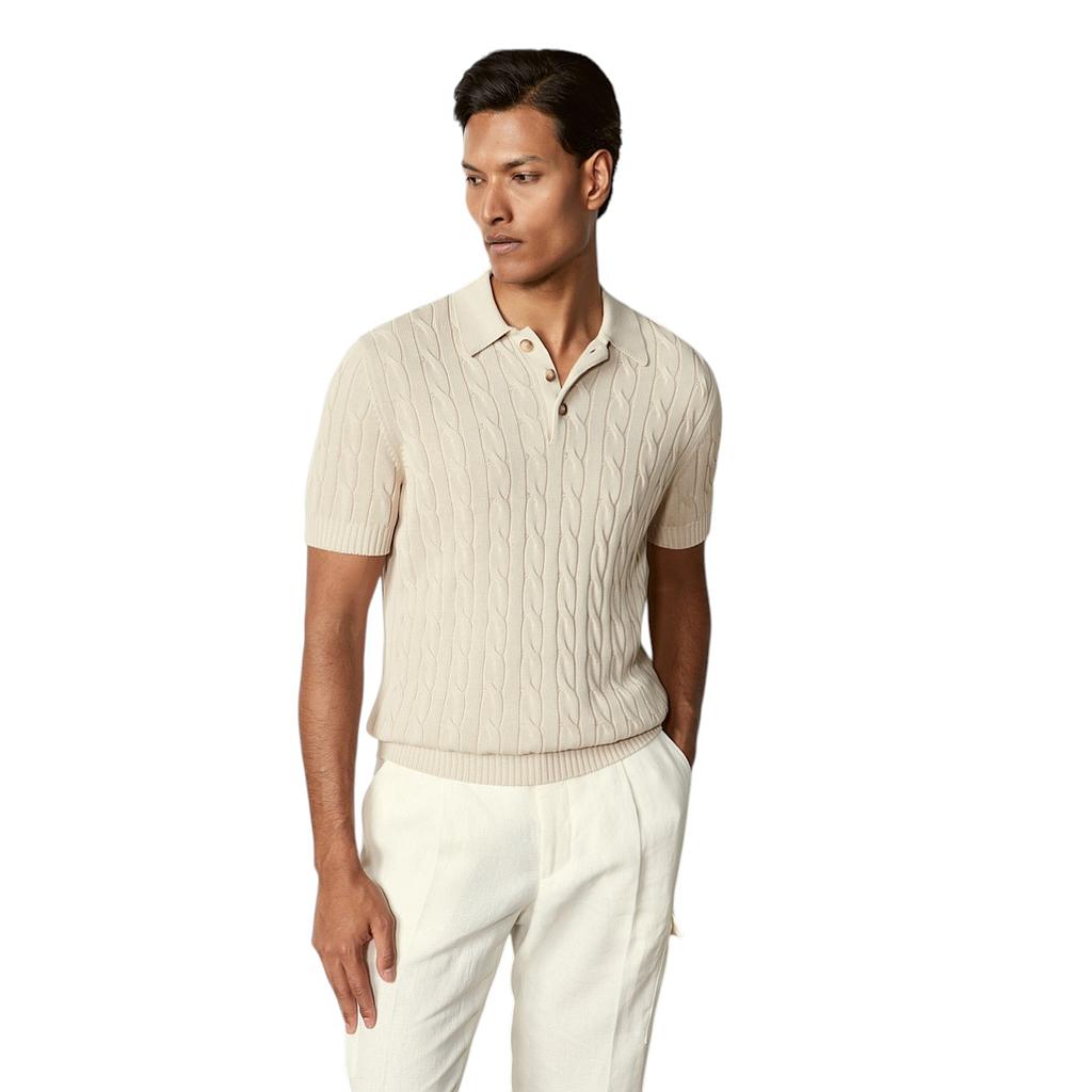 gran-sasso-men-polo-shirt-heren-zand