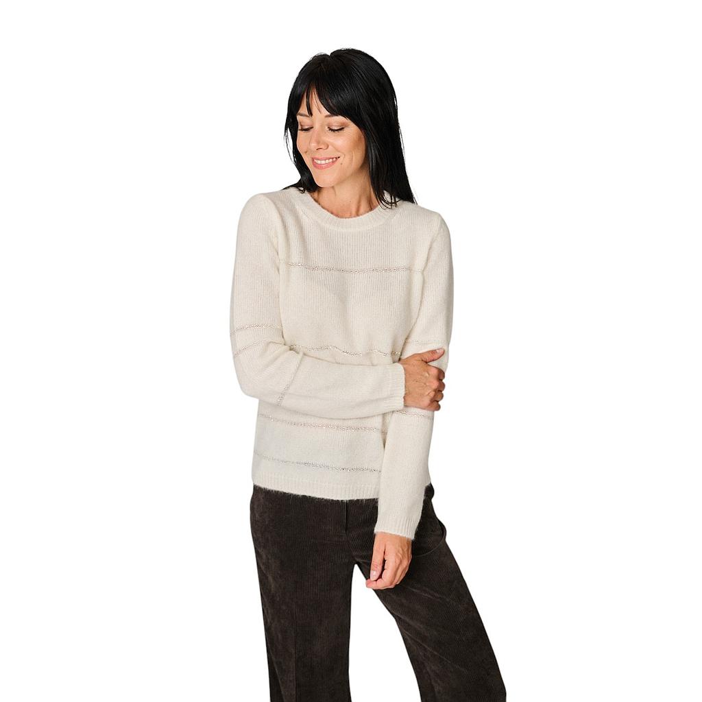 Fabiana-Filippi-Pullover-Rundhalsausschnitt-Damen-ecru-mad226f438-m477-25
