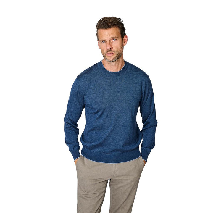 pull-paul-shark-à-col-rond-pour-homme-bleu-16311047-635