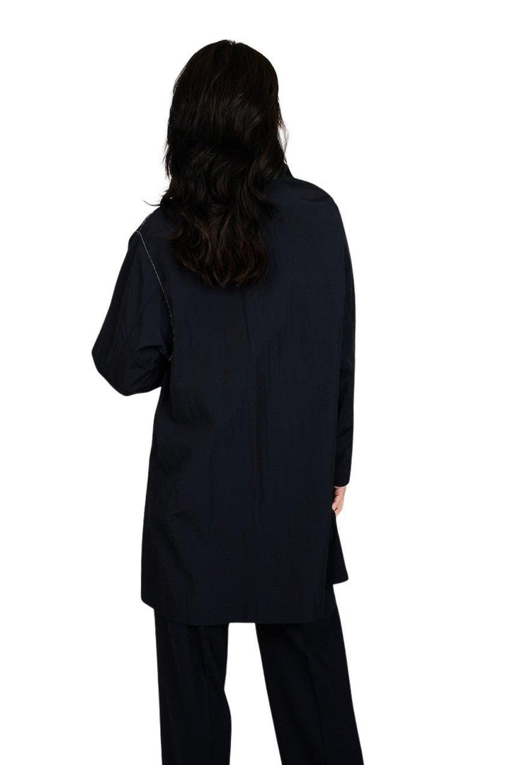 Fabiana Filippi mantel jas dames donker blauw - Artson Fashion